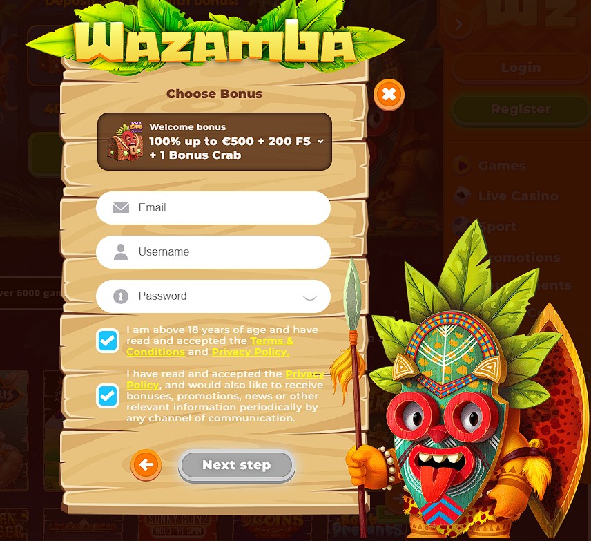Play Sugar Rush Slot  at Wazamba Casino